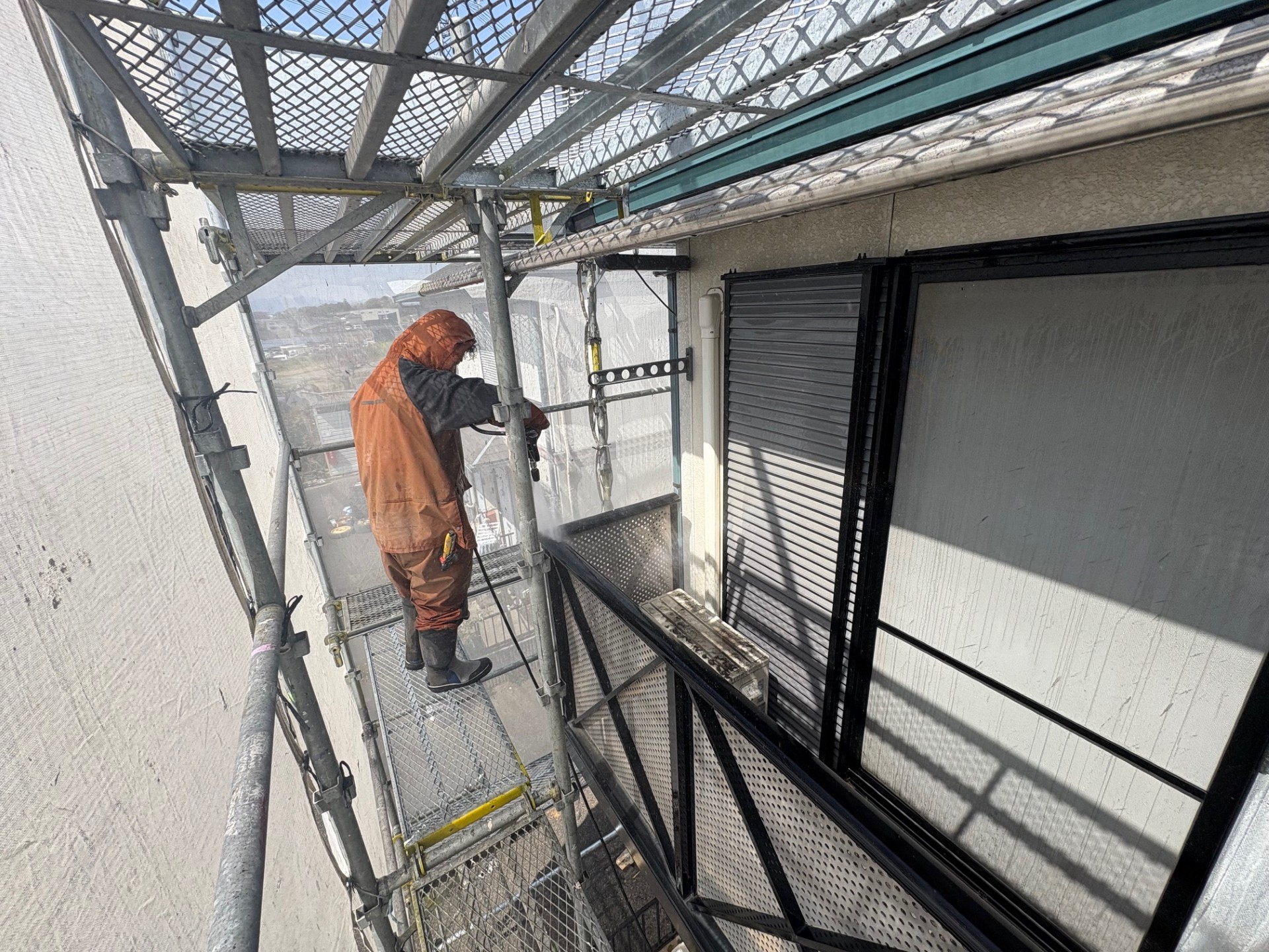 施工手順と足場の役割